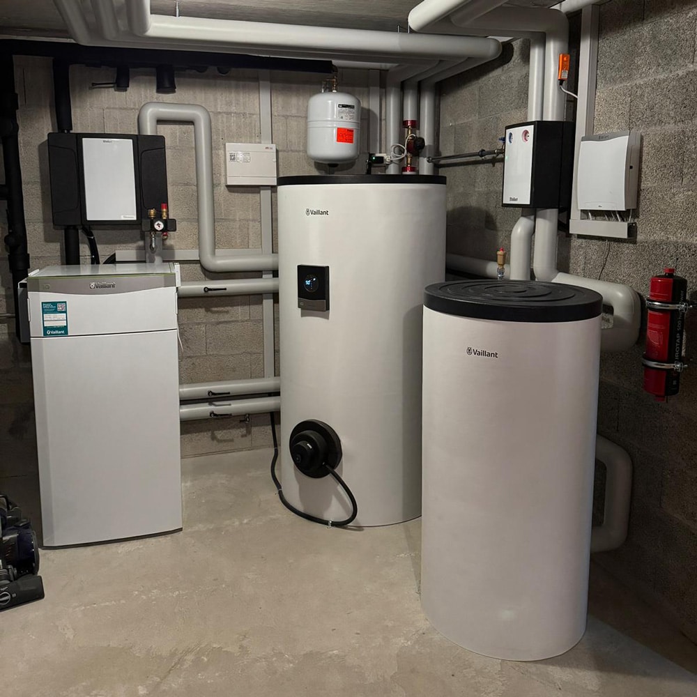 Installation de pompe à chaleur suisse